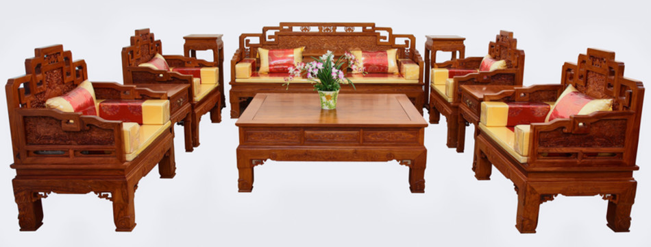 清式非花紅木家具 典雅與華貴的完美融合