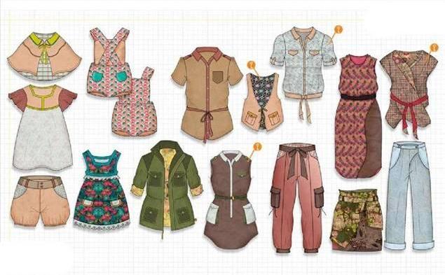 童裝時裝款式圖